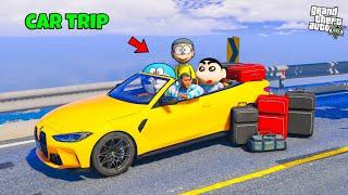 Shinchan & Franklin Start A Trip Car Journey Home To Mountain in Gta 5