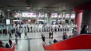 Más de cinco millones de abonos gratuitos