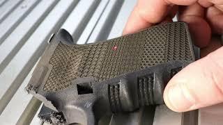 Glock Polymer Frame Stippling Using A Fiber Laser Testing