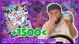 ENDLICH!!! Die 1500€ GEAR5 MANGA Karte zum 24. Jubiläum des ONE PIECE Animes GEZOGEN OP05 OPENING