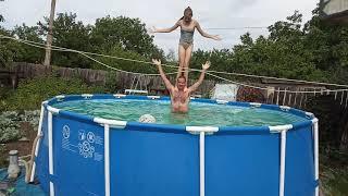 Summer, heat, pool! HD!!! Лето, жара, бассейн!