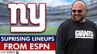 New York Giants SURPRISE Starting Lineup Revealed By ESPN Pre-NFL Training Camp | Giants Rumors