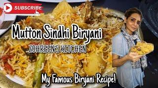 Mutton Sindhi Biryani | Recipe By Zohreen | In Urdu