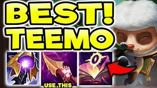 TEEMO TOP ONE SHROOM = 1500 DAMAGE! (THIS IS AMAZING) - S12 TEEMO GAMEPLAY! (Season 12 Teemo Guide)