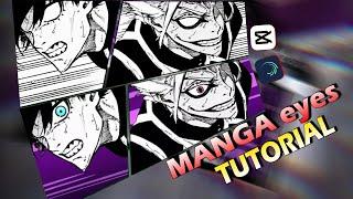 How to do manga eyes tutorial on Capcut and Alightmotion