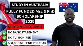 Fully Funded MSc & PhD Scholarships for International Students in Australia | $38,500 Stipend