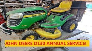 John Deere D130 Riding Mower | Full Annual Service!