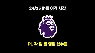 [FC모바일로 보는] 24/25 여름 이적 시장, PL 각 팀 별 영입 선수들