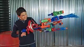 NERF Avengers - Captain America Assembler Gear Blaster - Demo Video