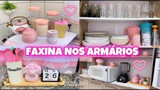 FAXINA NO ARMÁRIO - DECORAÇÃO NOVA - FICOU TUDO LIMPINHO E ORGANIZADO -  MARYA ALVES