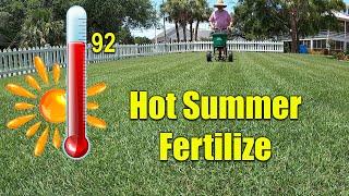 Fertilizing Lawns in the Summer Heat