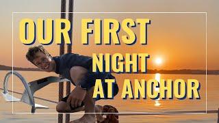 E05 First Time ANCHORING OVERNIGHT + resealing boat hatch + Rocna anchor install