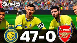 FIFA 24 | MESSI, RONALDO, MBAPPE, NEYMAR, ALL STARS | AL NASSR 47-0 ARSENAL