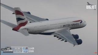 LOUD Head-On Departures at Heathrow Airport