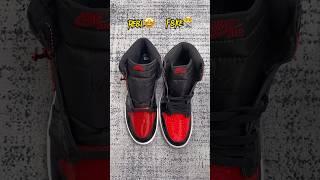 Real Vs Fake Patent Bred Jordan 1 #sneakerhead #sneakers #viral