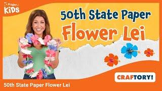 50th State Paper Flower Lei