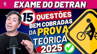 15 QUESTÕES ATUAIS COMENTADAS DO EXAME TEÓRICO 2024, Legislação de trânsito #autoescola #cnh