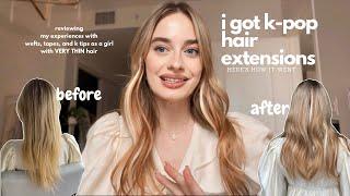 I found the best hair extensions for thin hair : k-pop extensions ˖ ࣪⭑ VLOG
