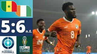 Kessié bewahrt Nerven! Gastgeber wirft Titelverteidiger aus dem Turnier | Senegal - Elfenbeinküste