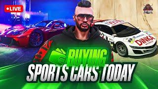 LIVE - BUYING SPORTS CARS IN GTA 5 Roleplay | HTRP 5.0