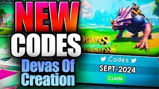 Devas Of Creation CODES - ROBLOX SEPTEMBER 2024