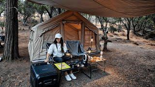 Wild Fall glamping Adventure by a Hidden RiverFrom Flat Tire Trouble to Our First Setup in the Dark