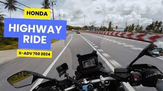 Honda X-ADV 750 2024 | POV Highway Ride [4K RAW Sound]