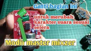 Modif master mixzer menjadi karakter subwofer Modify the master mixzer into a subwoofer character