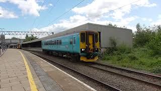 Stafford Railway Station 153311 Network Rail departs the UDG on LATE 2Q10 on 25th May 2025