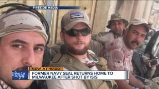 Former Navy Seal returns home to Milwaukee after shot by ISIS