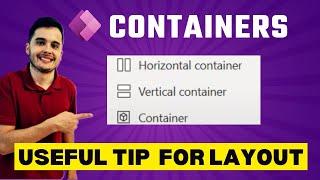 Power Apps: Container, Horizontal Container and Vertical Container - how to group and align things