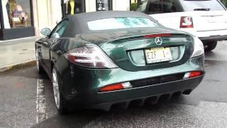 Green Mercedes-Benz SLR Mclaren Roadster