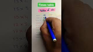 times table || table of 13|| पहाड़ा || pahada 13 ka ||#tableof13 #timestable #educarenitesh