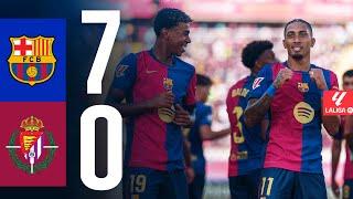 FC BARCELONA 7 vs 0 VALLADOLID | LA LIGA 2024/25 MD04