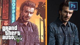 [ Photoshop Tutorial ] SIMPLE WAY TO MAKE GTA STYLE EFFECT