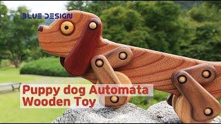 How to Make a Wood Toy Automata Pull Along Toy Puppy Dog