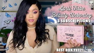 TRIBE BEAUTY BOX - APRIL 2020 || 3 UNBOXINGS  & TRY -ON || BETTER THAN BOXYCHARM ?