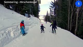 ️ Semmering Piste 1 (Familienabfahrt) | Blaue Piste für Anfänger und Familien