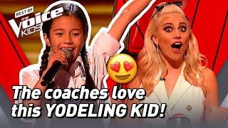 10-Year-Old Rachel sings a YODEL SONG in The Voice Kids!  | The Voice Stage #59