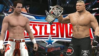 WWE 2K17 My Career Mode - Aaron Matthews vs Brock Lesnar Wrestlemania Promo