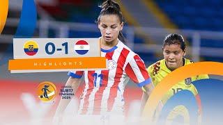 ECUADOR vs. PARAGUAY [0-1] | RESUMEN | CONMEBOL SUB17 FEMENINA 2025