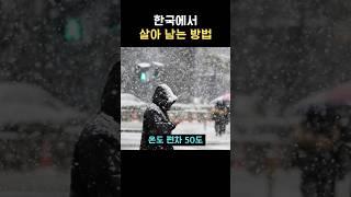 한국에서 살아남는 방법