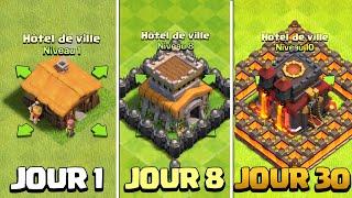 30 Jours SANS Dépenser D'ARGENT sur Clash of Clans !