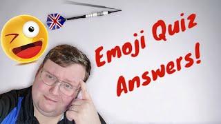 ANSWERS! Darts EMOJI Quiz answers from darts corner.