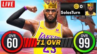 LeBron James 60 to 99 OVR No Money Spent in NBA 2K24! (71 OVR) Best Build! LeBron James Build 2K24!