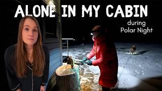 A day in my life ALONE in my CABIN on Svalbard ⎹ Polar Night