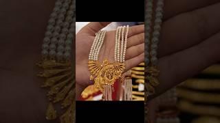 pearl long necklace designs1.5gm gold paltedyjewellrey#gold #jewellery #ytshorts #shorts