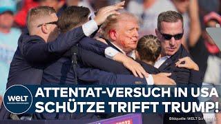 USA: Donald Trump überlebt Attentat! Video zeigt Tat! Kugel trifft Ex-US-Präsidenten am Kopf