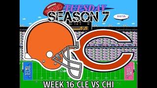 Tecmo Super Bowl (2017 ROM) Week 16 CLE Vs CHI (Tecmo Tuesday - Season 7, Episode 15)