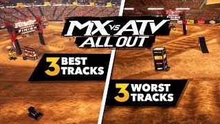 MX vs ATV All Out - 3 Best Tracks And 3 Worst Tracks!